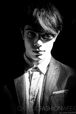 Oxford Fashion Week Model wearing Ted Baker at the Cosmopolitan Show held at The Randolph Hotel Oxford UK