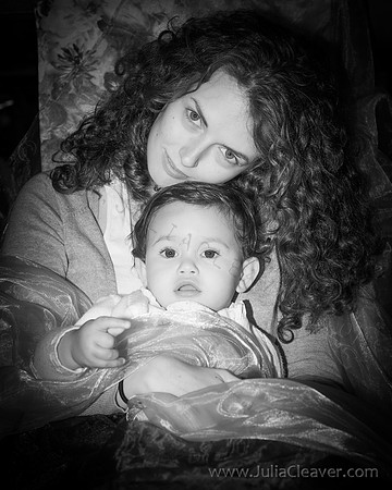 Alba with her mum
